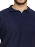 Navy Design 9 - F - Polo Neck T-Shirt - Khotwh